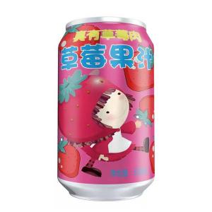 草莓果肉饮料 果汁饮料厂家直销招商代理330ml